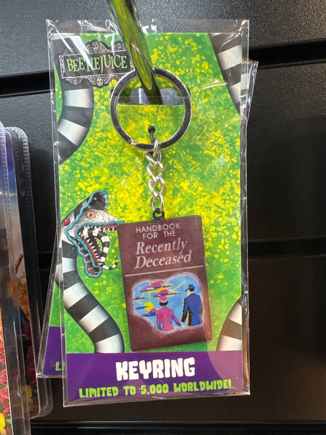 Beetlejuice - Handbook of the Recently Deceased Keyring