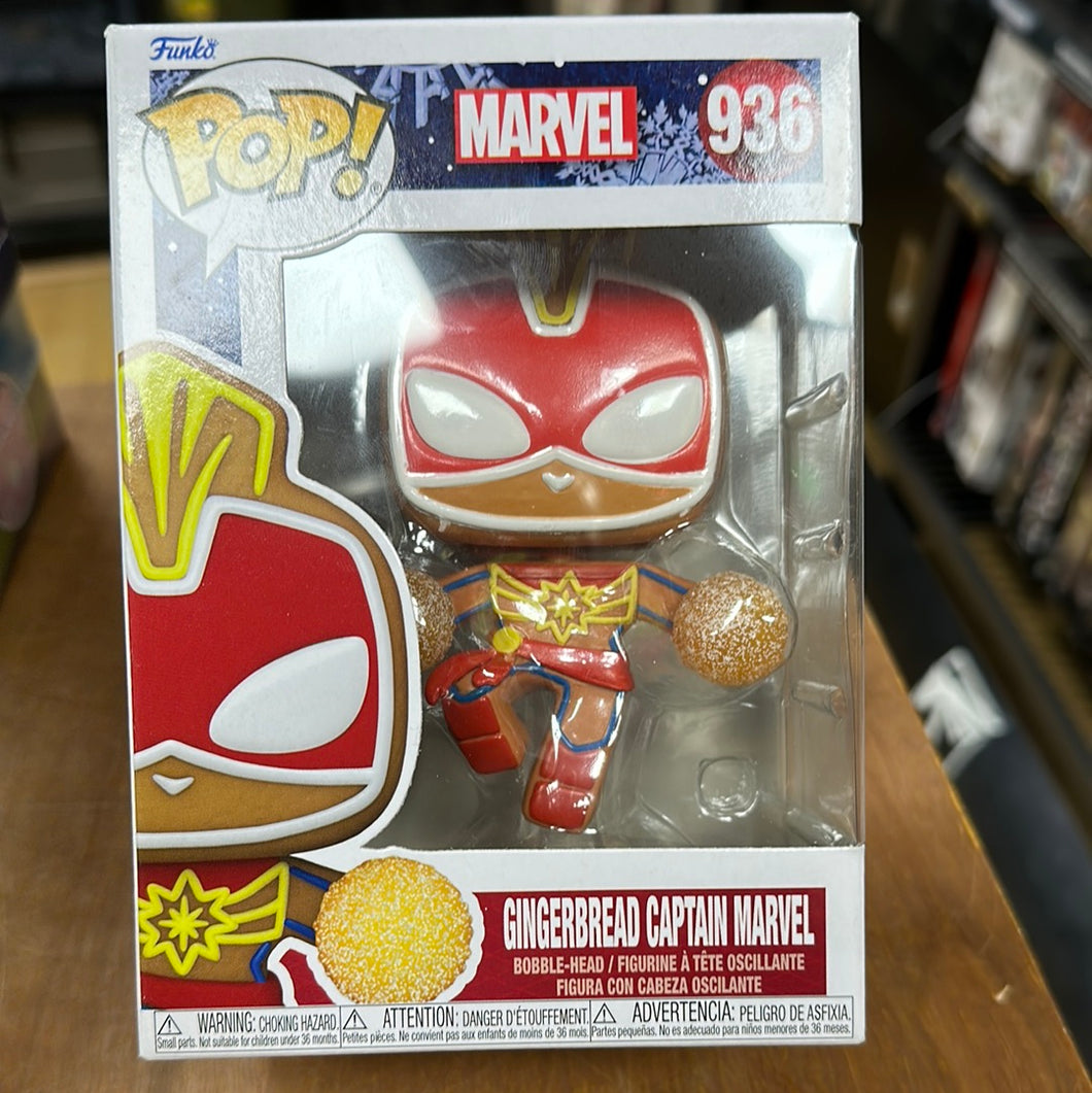 Marvel - Gingerbread Captain Marvel Pop Vinyl